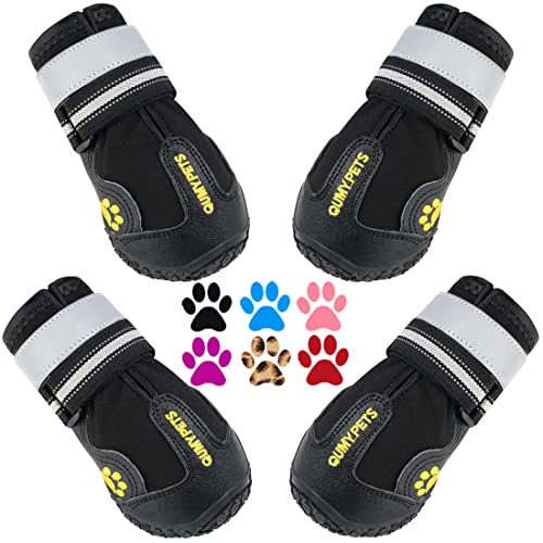 Dog Shoes for Hot Pavement (Size 3: 2.0''x2.5''(W*L) (Pack of 4))
