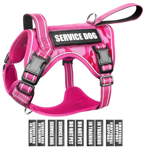 Tactical Dog Harness (Large / Pink Camo)