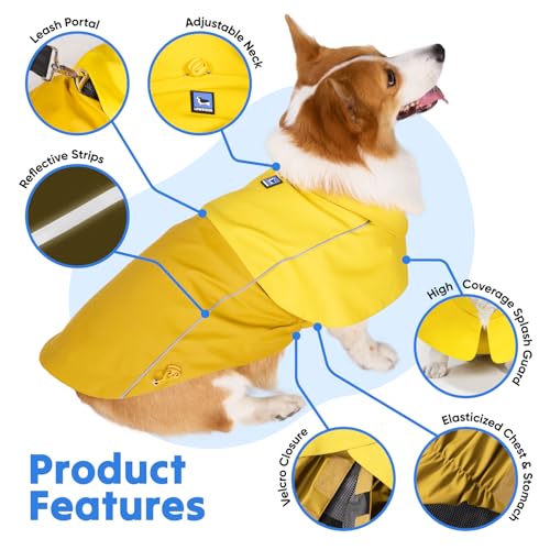 Dog Raincoat Adjustable Waterproof (X-Large)