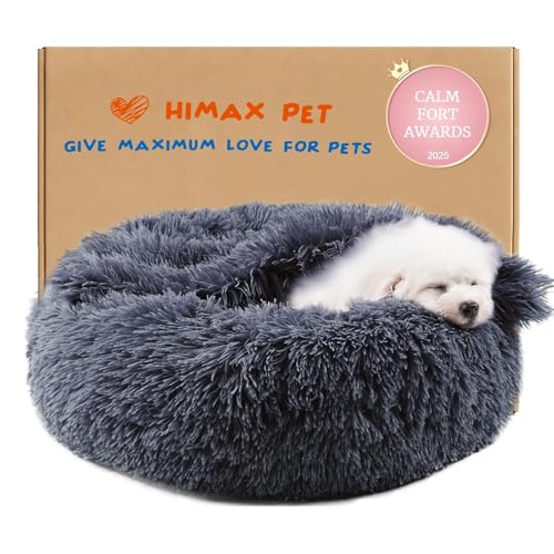 Dog Beds for Small Dogs (20.0"L x 20.0"W x 7.0"Th / Grey)