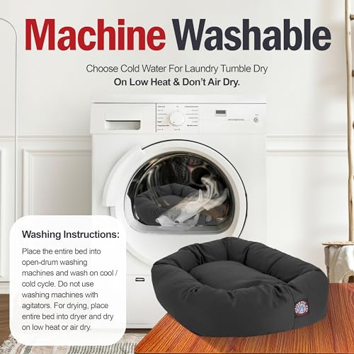 Bagel Calming Dog Bed (Gray)