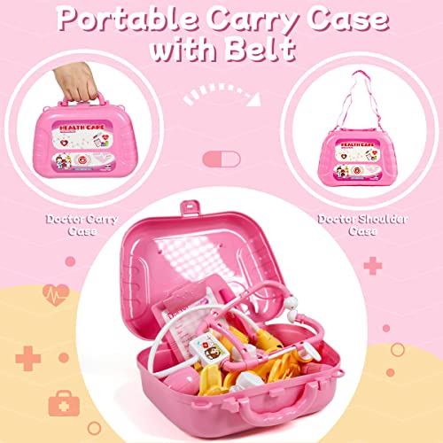Doctor Kit with Puppy for Kids (Pink case with doll)