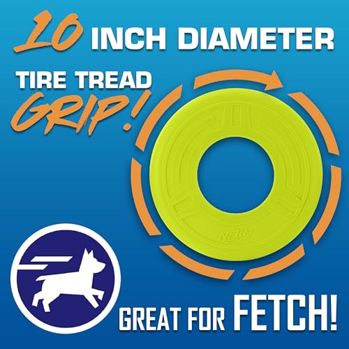Atomic Flyer Outdoor Dog Toy (Green / 10 Inch)