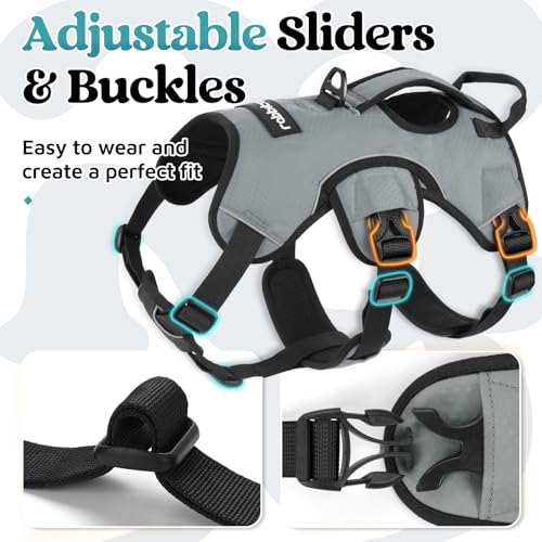 Escape Proof Dog Harness for Medium (Grey / Medium)