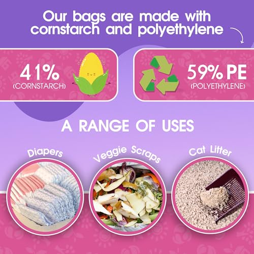 Dog Poop Bags Rolls (720 Count / Lavender-scented)