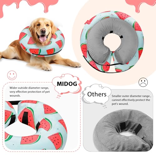 Inflatable Dog Cone (‌Melon / M(12"-15"))