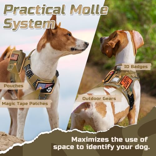 Tactical Dog Harness for Medium (Brown camo / Medium)