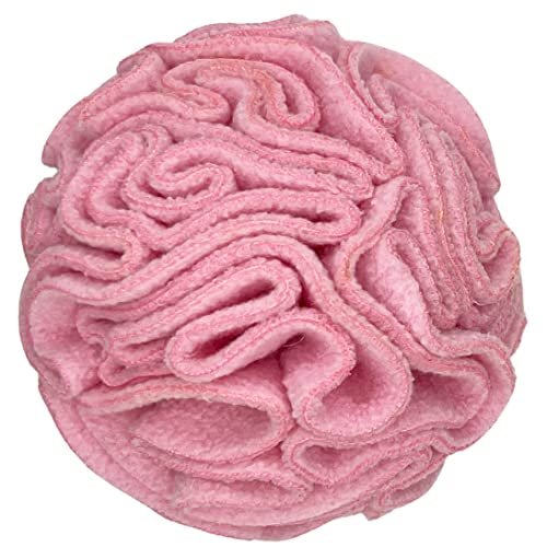 Small Breed Snuffle Puzzle Ball Treat Foraging Dog Toy Pink (Pink / Small)