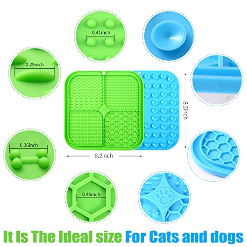 Lick Mat for Dogs (4pack / Blue,Green,Orange,Purple)