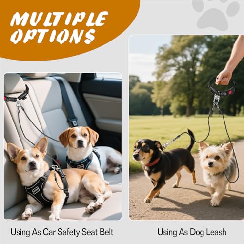 Dog Seat Belt for Car (1 Pack(Black))