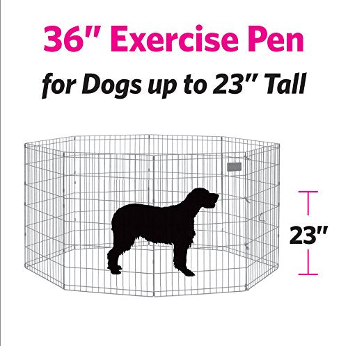 MidWest 36 Inch Exercise Pen (Gold Zinc w/ Door / 36" H)
