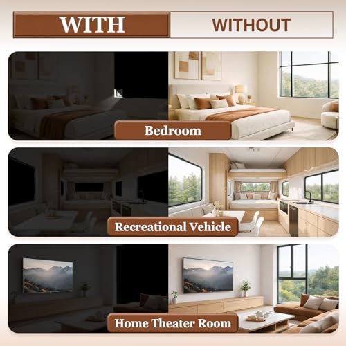 2 Pack Magnetic Blackout Curtains for Bedroom (118"W x 57"L (Pack of 2))