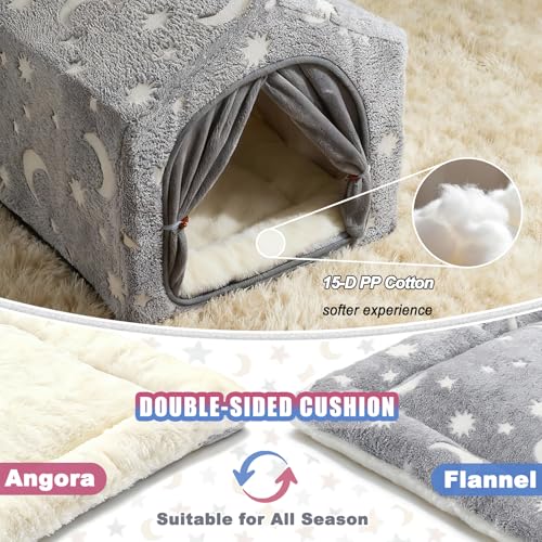 Indoor Dog House (M (18"×18"×18") / Grey)