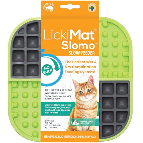 Slomo Cat Slow Feeder Lick Mat (Green)