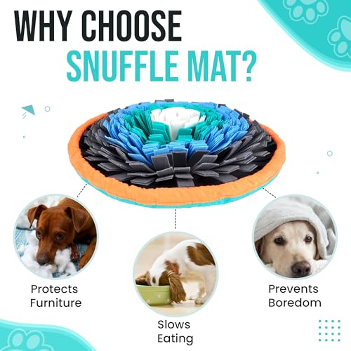 20" Dog Snuffle Mat (20 Inch with Clicker and Whistle)