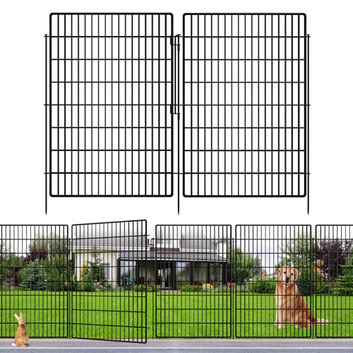 10 Panels Garden Fencing Animal Barrier with Lock (40in(H))