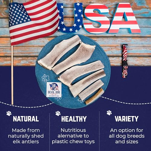 Split Elk Antlers for Dogs (split - Jumbo - 1 Pack)