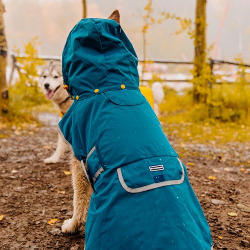 Dog Jacket Waterproof Raincoat with Breathable Interior (Medium / Pacific Blue)