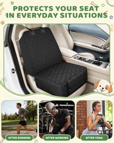 Dog Car Seat Cover (Black / Passenger Side)