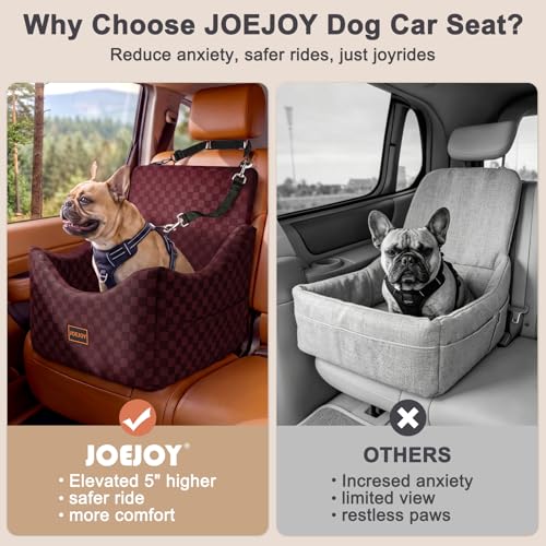 Elevated Dog Car Seat for Small (Medium / Red)
