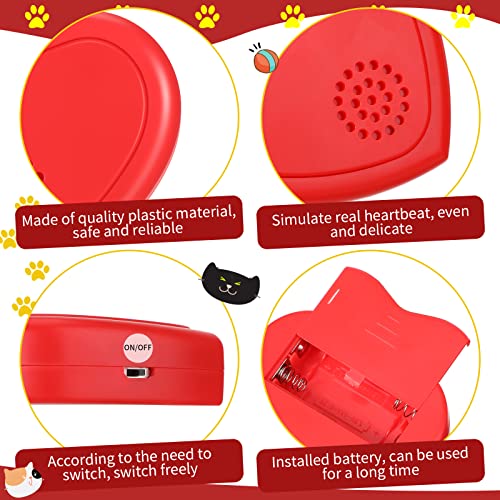 4 Pcs Heartbeat Replacement Puppy Soother Heartbeat Simulator for Dogs Pet