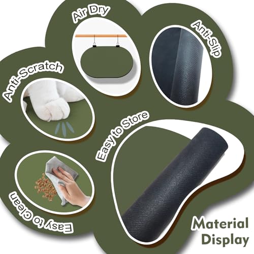 Pet Feeding Mat (20''x12'' / Dark Green)