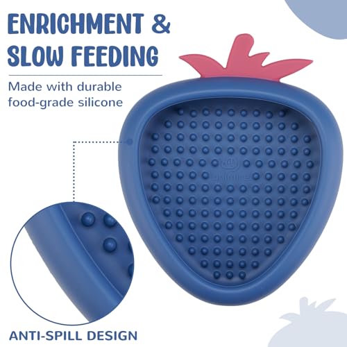 Freeze Dog Lick Bowl (S / B- Dark blue)