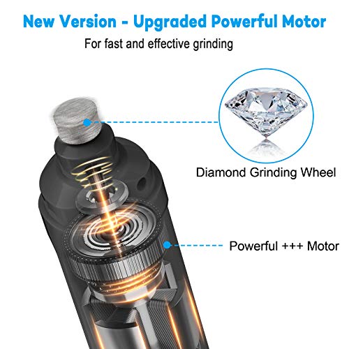 Dog Nail Grinder with 2 LED Light (C-Grey)