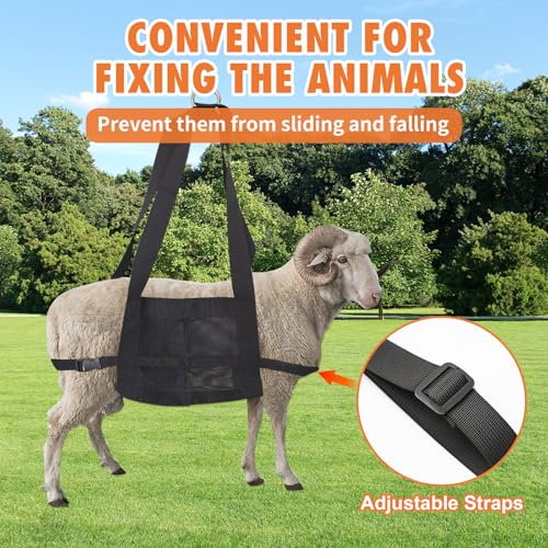 Calf Sling for Weighing (22.8x13.7 inches / Black)