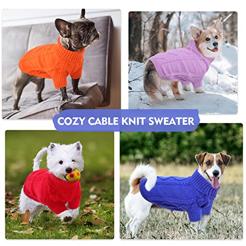 Small Dog Sweater for Small Dogs Girl (X-Small / Lilac)