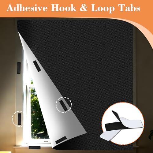 57" W x 39" H Blackout Shades for Windows (39"W x 57"H)