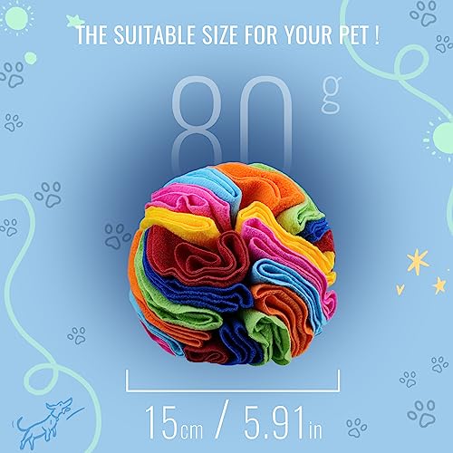 Pet Snuffle Ball (Rainbow color upgrade / 15cm)
