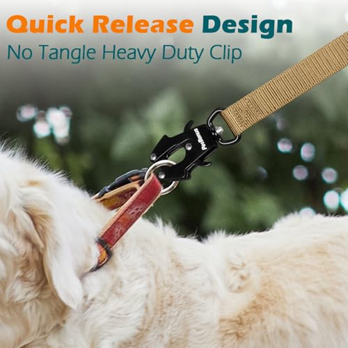 Heavy Duty Tactical Dog Leash (Khaki)