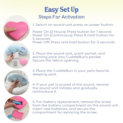 CuddleBun Heartbeat Puppy Toy Sleep Aid (Sky)