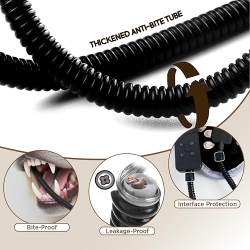 Pet Heating Pad for Cats & Dogs (24 X 16in / 1 pack black)