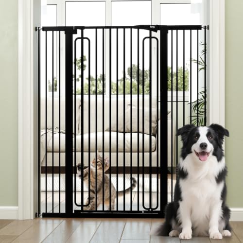 51" Extra Tall Pet Gate (Black / 29.7-46"Wide, 51"Tall)