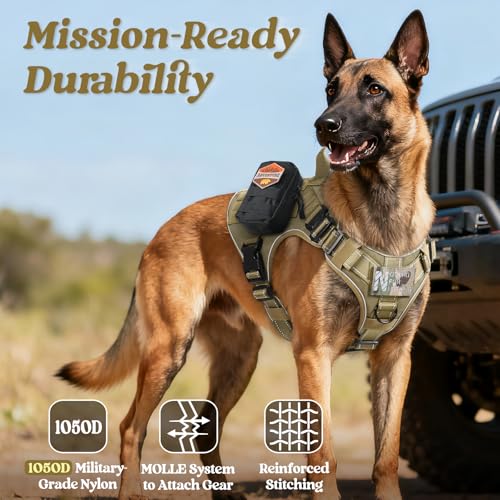 Tactical Dog Harness for Small (Brown Reflex / Small)