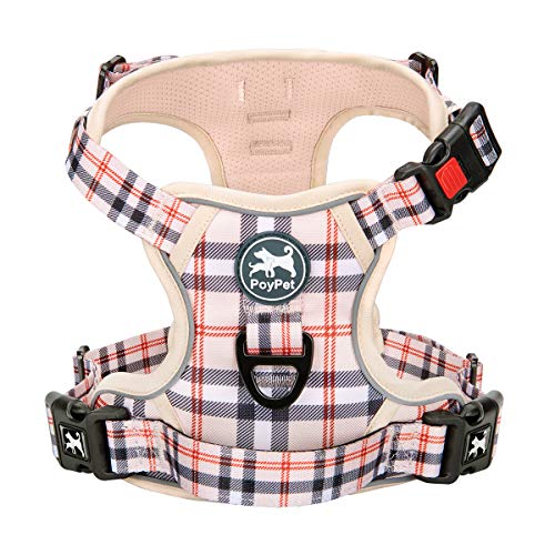 Plaid Dog Harness Small (S / Checkered Beige)