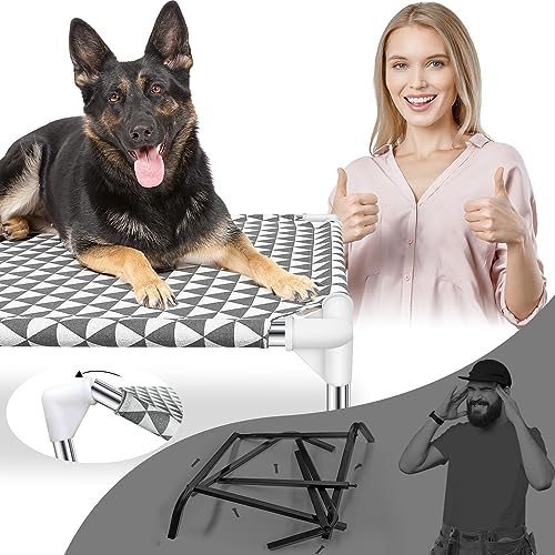 Elevated Outdoor Dog Bed (4 sided Large)