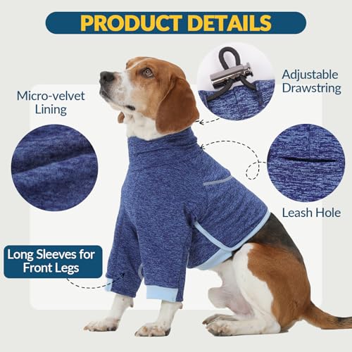 Dog Shirts Shoulder Surgery Dog Surgical Recovery Suit (5XL / Blue)