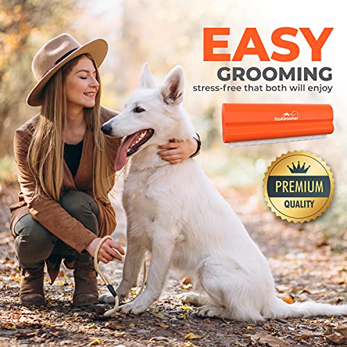 5 Inch Undercoat Deshedding Brush for Dogs & Cats (5 Inch / Orange)