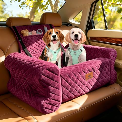 Dog Car Seat for Medium (Red)