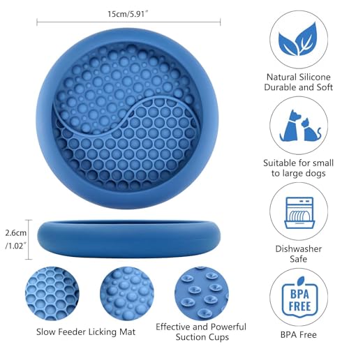 Dog Lick Bowl (Dark Blue / Small)