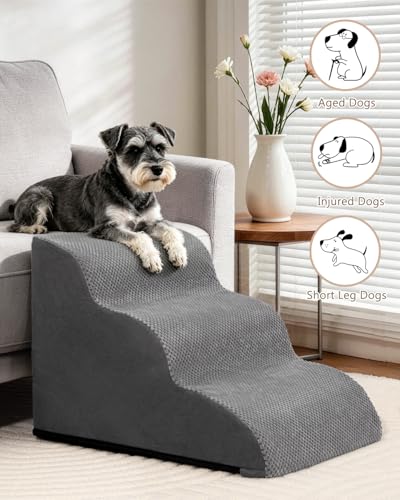 Dog Stairs for Small Dogs (Grey)