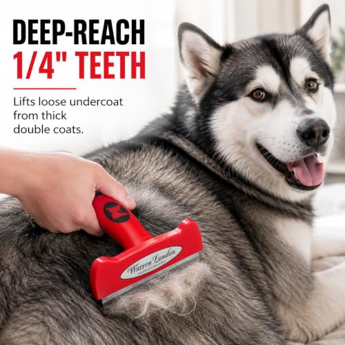 Deshedding Brush for Large Long Hair Dogs (Long Hair | Large)