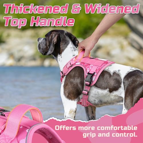 Tactical Dog Harness for X (Pink camo / X-Large)