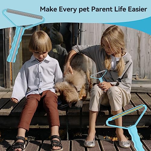 Lint Remover Pet Hair Remover (Blue With Gray)