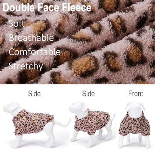 Leopard Print Dog Sweater (Pink / Medium)