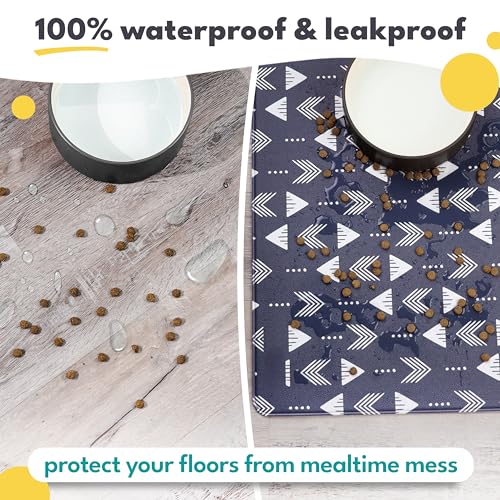 Dog Mat for Food and Water (12"L x 18"W / Nomad)