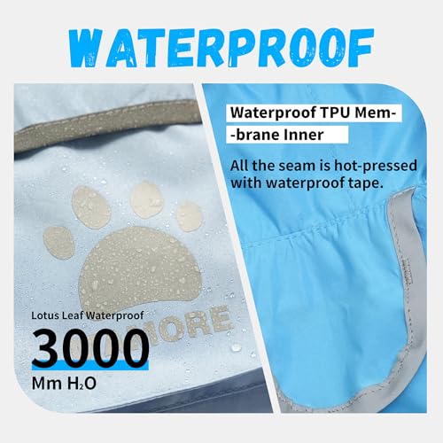Reversible Dog Raincoat (Blue / X-Small)